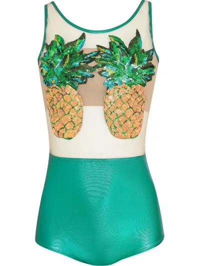 Brigitte Abacaxi Carnaval Body In Green