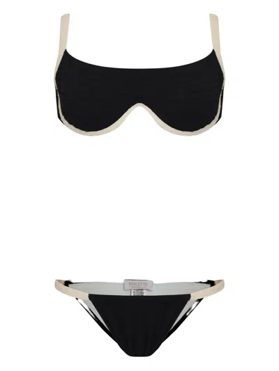 Brigitte Bia Textured Bikini In Black