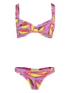 Brigitte Botanical-print Bikini In Violett