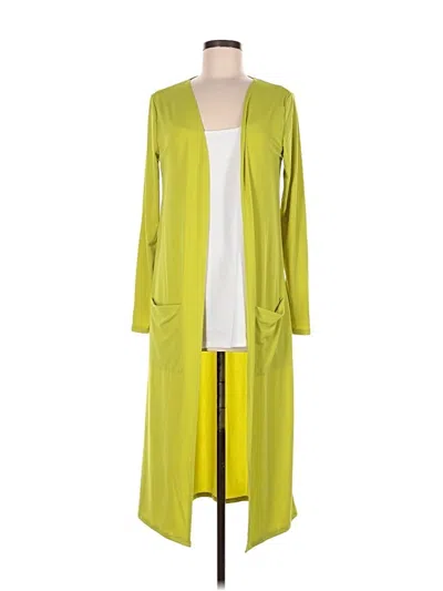 Pre-owned Brigitte Brianna Cardigan Sweater In Green