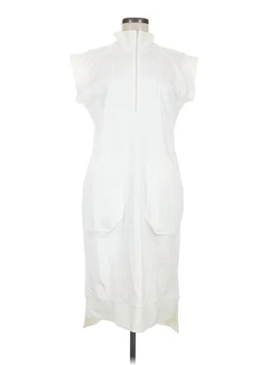 Pre-owned Brigitte Brianna Casual Dress In White