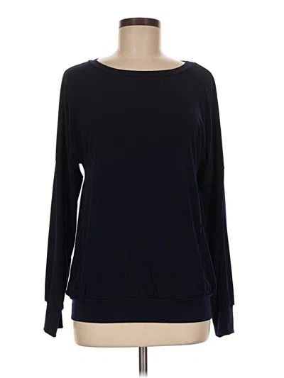 Pre-owned Brigitte Brianna Long Sleeve Top Black Boatneck Tops