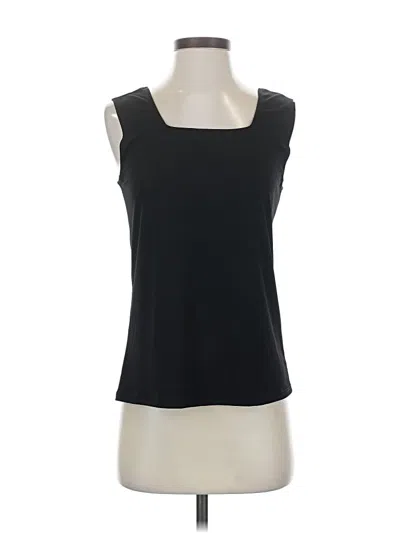 Pre-owned Brigitte Brianna Sleeveless Top Black Scoop Neck Tops