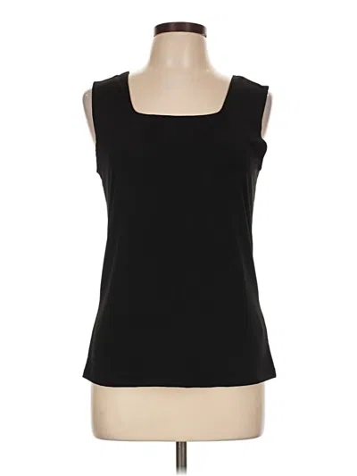 Pre-owned Brigitte Brianna Sleeveless Top Black Scoop Neck Tops