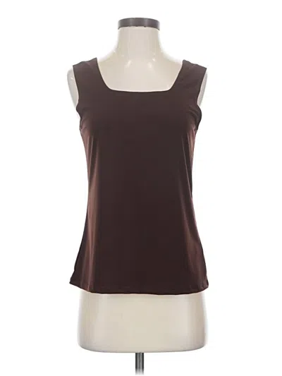 Pre-owned Brigitte Brianna Sleeveless T-shirt In Brown