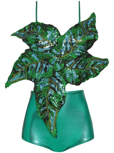 Brigitte Carnaval Folhas Bikini In Green
