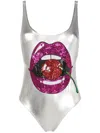 Brigitte Carnaval Sequinned Swimsuit In Silver