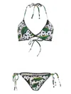 Brigitte Cheetah-print Bikini Set In White