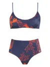 Brigitte Coral-print Bikini