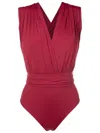 Brigitte Cross-back Swimsuit In Red