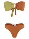 Brigitte Dill Bikini Set In Brown