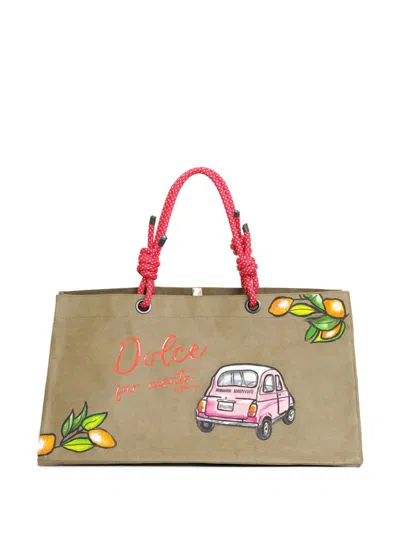 Brigitte Dolce Beach Bag In Neutrals