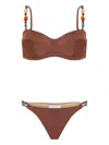 Brigitte Eva Beaded-strap Bikini Set
