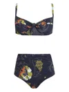 Brigitte Floral-print Bikini In Multi