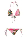 Brigitte Floral-print Bikini In Rosa