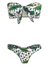Brigitte Floral-print Bikini In Weiss