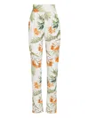 Brigitte Floral-print Pleated Trousers In Multi