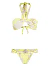 Brigitte Flores Bikini In Gelb