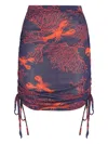 Brigitte Graphic-print Drawstring Skirt