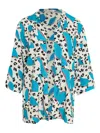 Brigitte Graphic-print Kimono In White