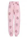 Brigitte Jasmine Botanical-print Elasticated Trousers In Pink