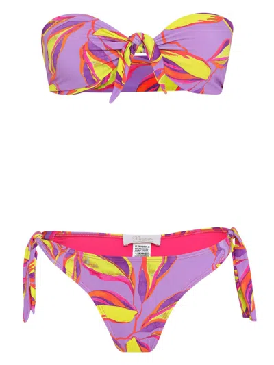 BRIGITTE LEAF-PRINT BIKINI