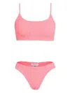 Brigitte Logo-patch Bikini In Rosa