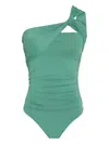 Brigitte One-shoulder Knotted Swimsuit