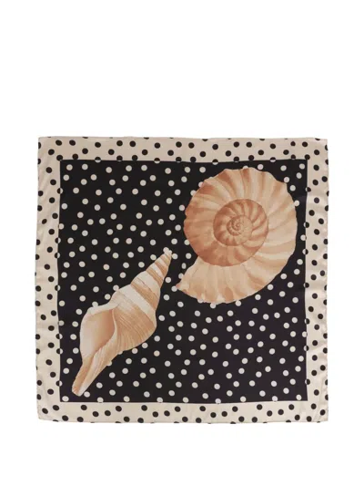 Brigitte Polka-dot Beach Cover-up In Black