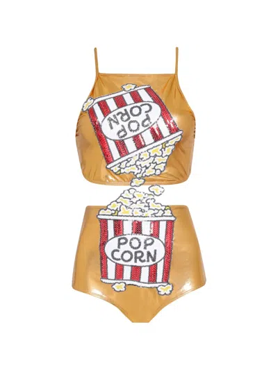 Brigitte Sequin-embellished Bikini In Multi