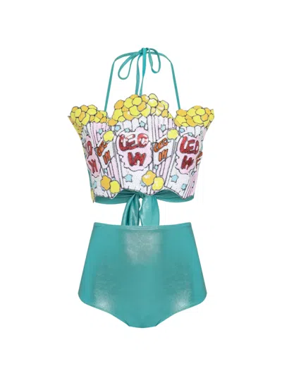 Brigitte Sequin-embellished Bikini In Multi