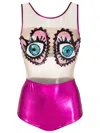 Brigitte Sequin-embellished One-piece In Pink