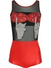 Brigitte Shiu Carnaval Body In Red