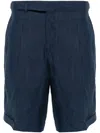 Briglia 1949 Amalfis Linen Shorts In Blue
