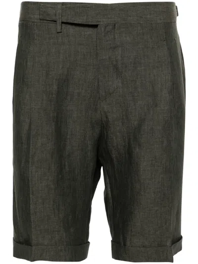 Briglia 1949 Amalfis Linen Shorts In Green