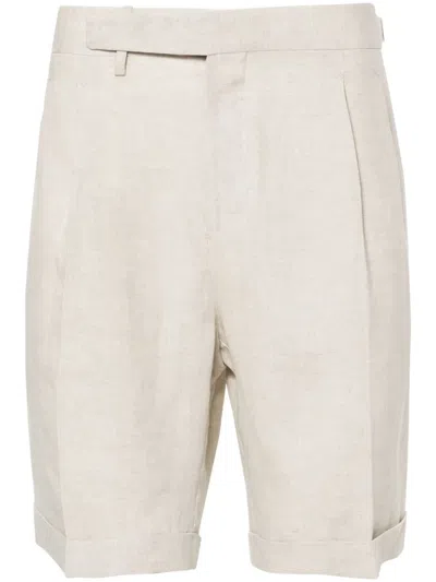 Briglia 1949 Amalfis Linen Shorts In Neutrals