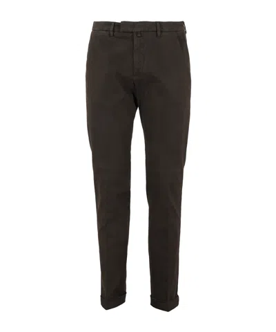 Briglia 1949 Belt-loop Casual Pants In Black