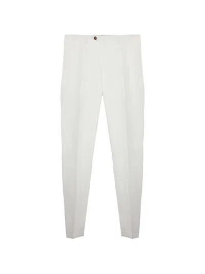 Briglia 1949 Belt Loops Pockets Trousers In White