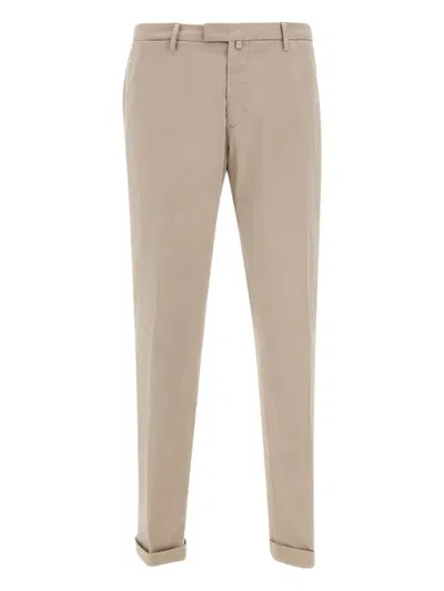 Briglia 1949 Belt Loops Turn-up Trousers In Neutral