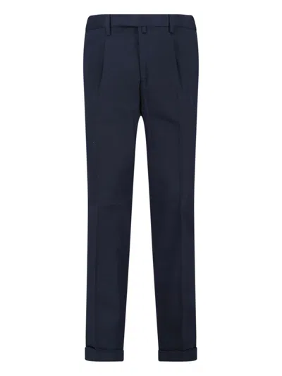 Briglia 1949 Casual Pants With Belt Loops In Blue