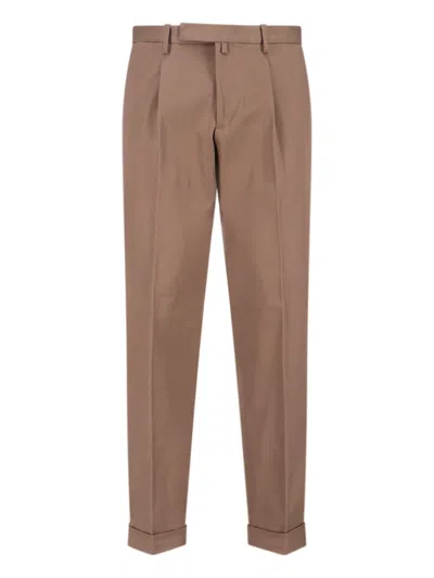 Briglia 1949 Casual Pants With Belt Loops In Brown
