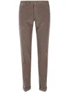 Briglia 1949 Pantalone V Piatto Tricotina Lyocell In Brown