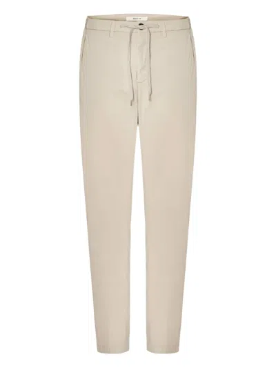 Briglia 1949 Bg41 Drawstring Beige Trousers In Neutral