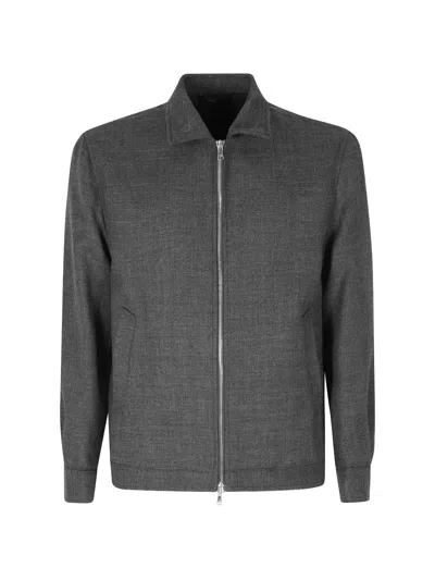 Briglia 1949 Bill Zip-up Collared Jacket In Gray