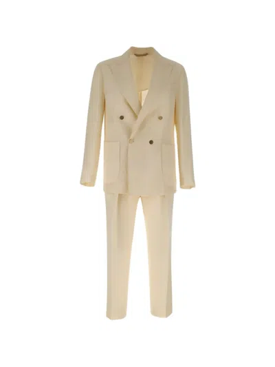 Briglia 1949 Bolgheri Double-breasted Suit In Neutral