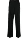 Briglia 1949 Borgon Pleated Straight Trousers In Black