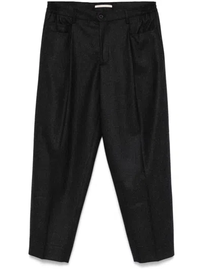 Briglia 1949 Pleated Portobellos400191 Trousers In Black
