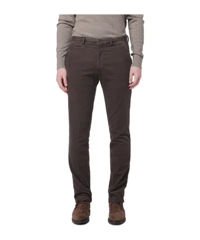 Briglia 1949 Button Detailed Straight Leg Pants In Brown
