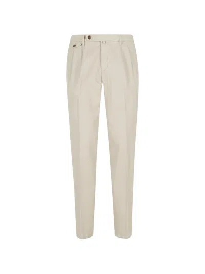 Briglia 1949 Button Pleated Trousers In Green