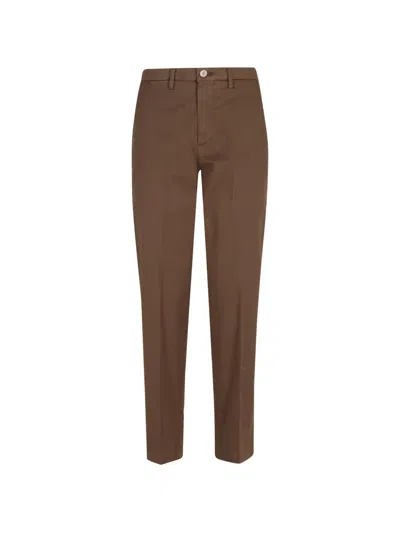 Briglia 1949 Button Straight Trousers In Brown